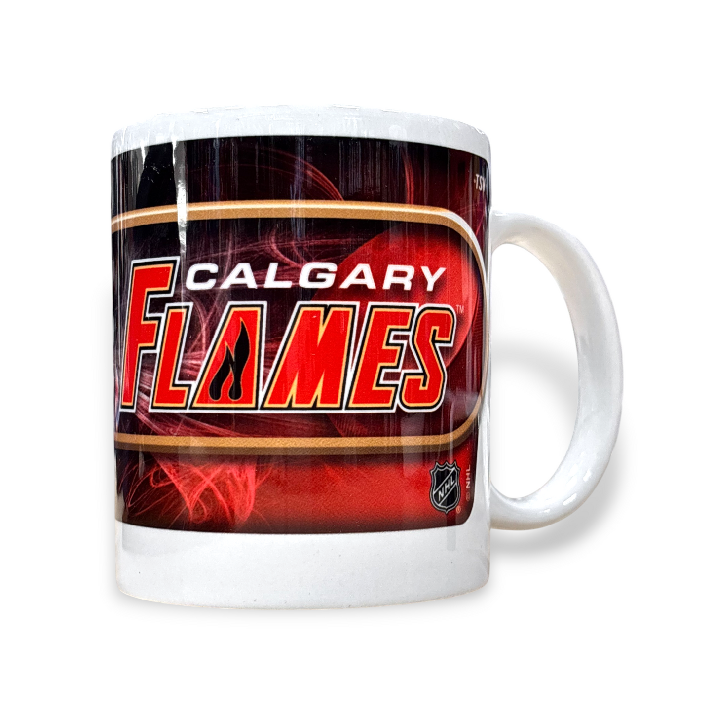 NHL Coffee Mug Subl. 11 Oz C-Handle White Flames