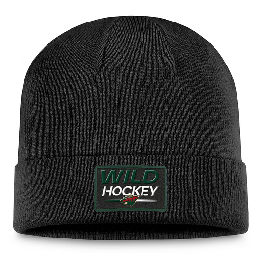 NHL Knit Hat Authentic Pro Prime Cuffed Beanie 2023 Wild