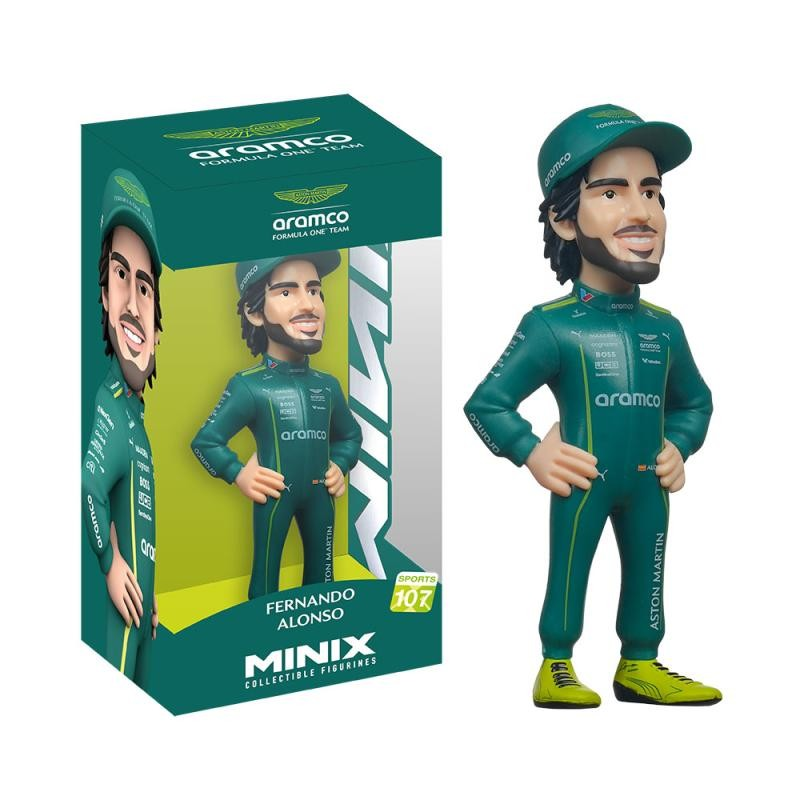 Formula One MINIX Collectible Figurine Aston Martin Fernando Alonso #107