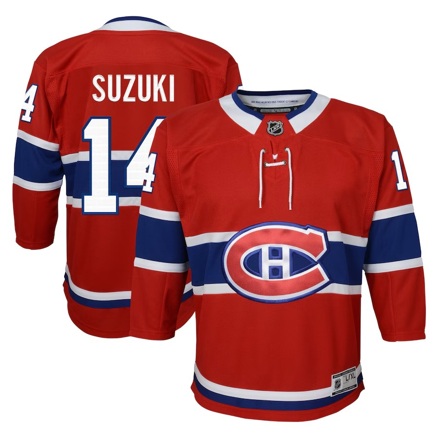 NHL Kids Player Premier Jersey Home Nick Suzuki Canadiens