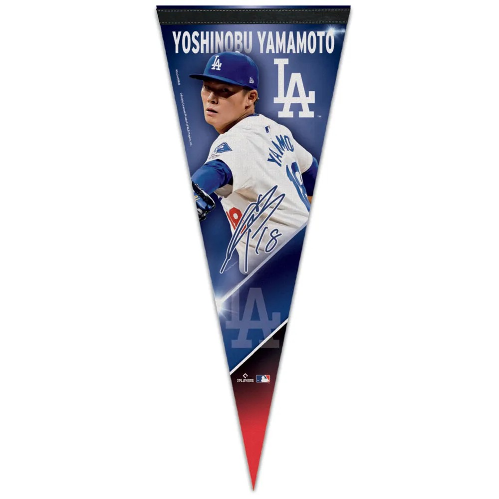 MLB Felt Player Pennant Yoshinobu Yamamoto Dodgers