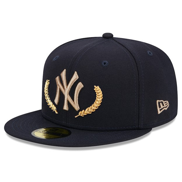 MLB Hat 5950 Gold Leaf 100th Anniversary Yankees