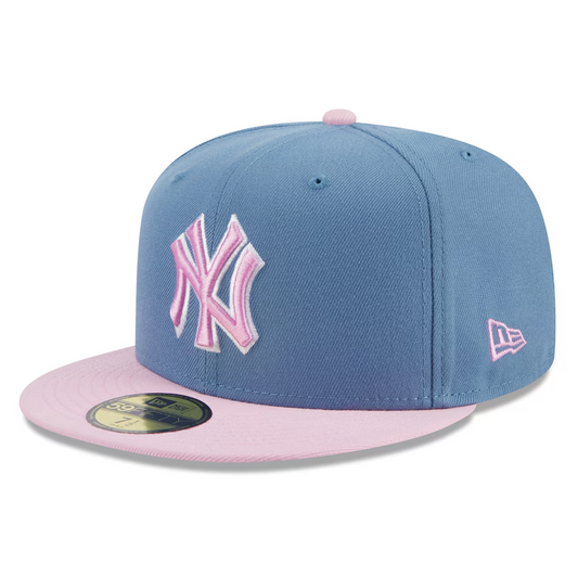 MLB Hat 950 Snapback 2024 Color Pack 2T Faded Blue & Faded Pink Yankees