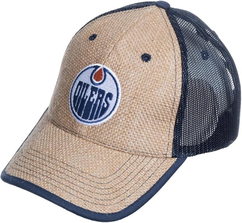 NHL Straw Baseball Hat Oilers