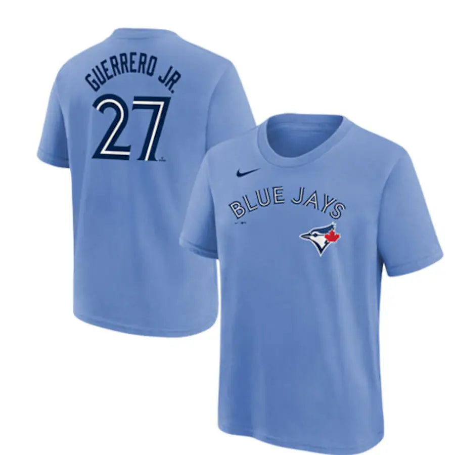 MLB Youth Player T-Shirt Name And Number Alt Powder Vladimir Guerrero Jr. Blue Jays