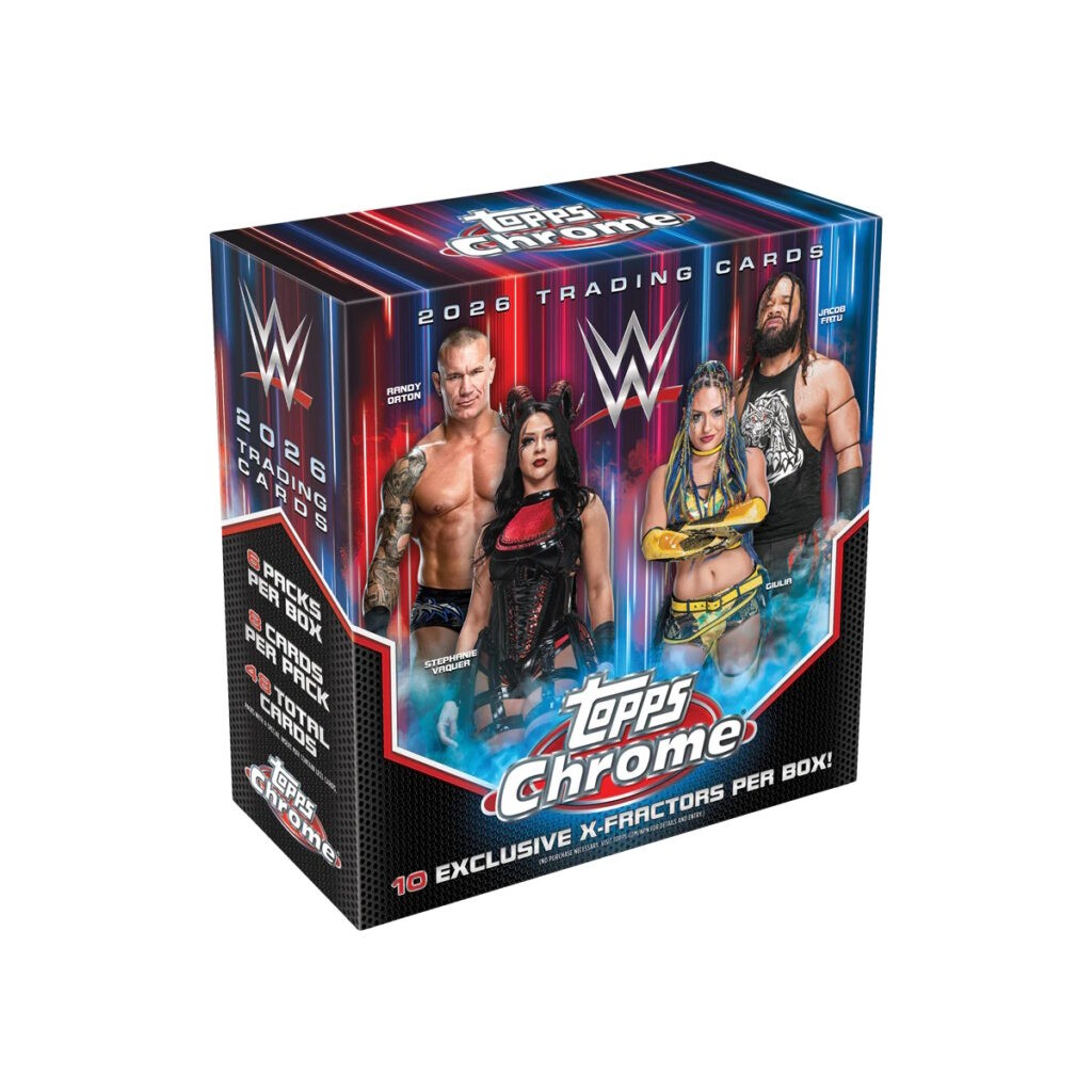 Topps Chrome WWE Mega Box (48 Cards + 10 Exclusive X-Fractors)
