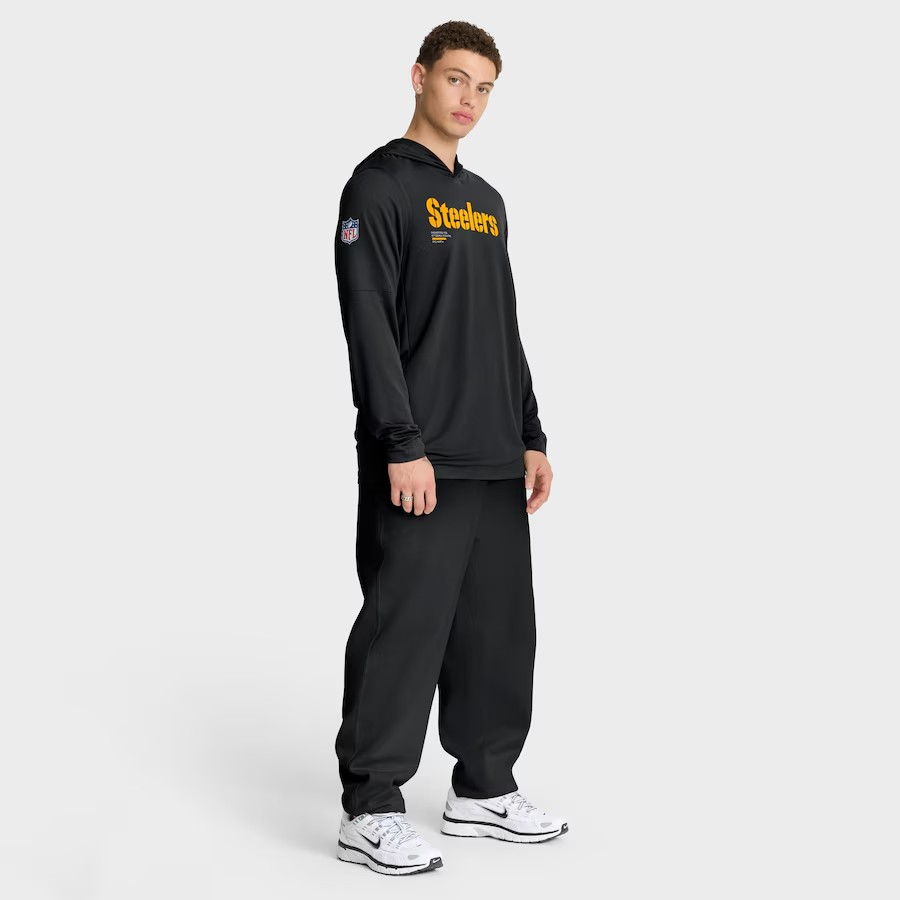 NFL Dri-FIT Long Sleeve Hoodie 2025 Sideline Pure Fury Steelers