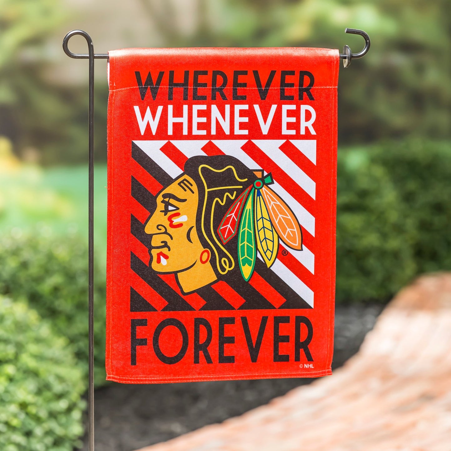 NHL Decorative Flag Banner WWF Blackhawks