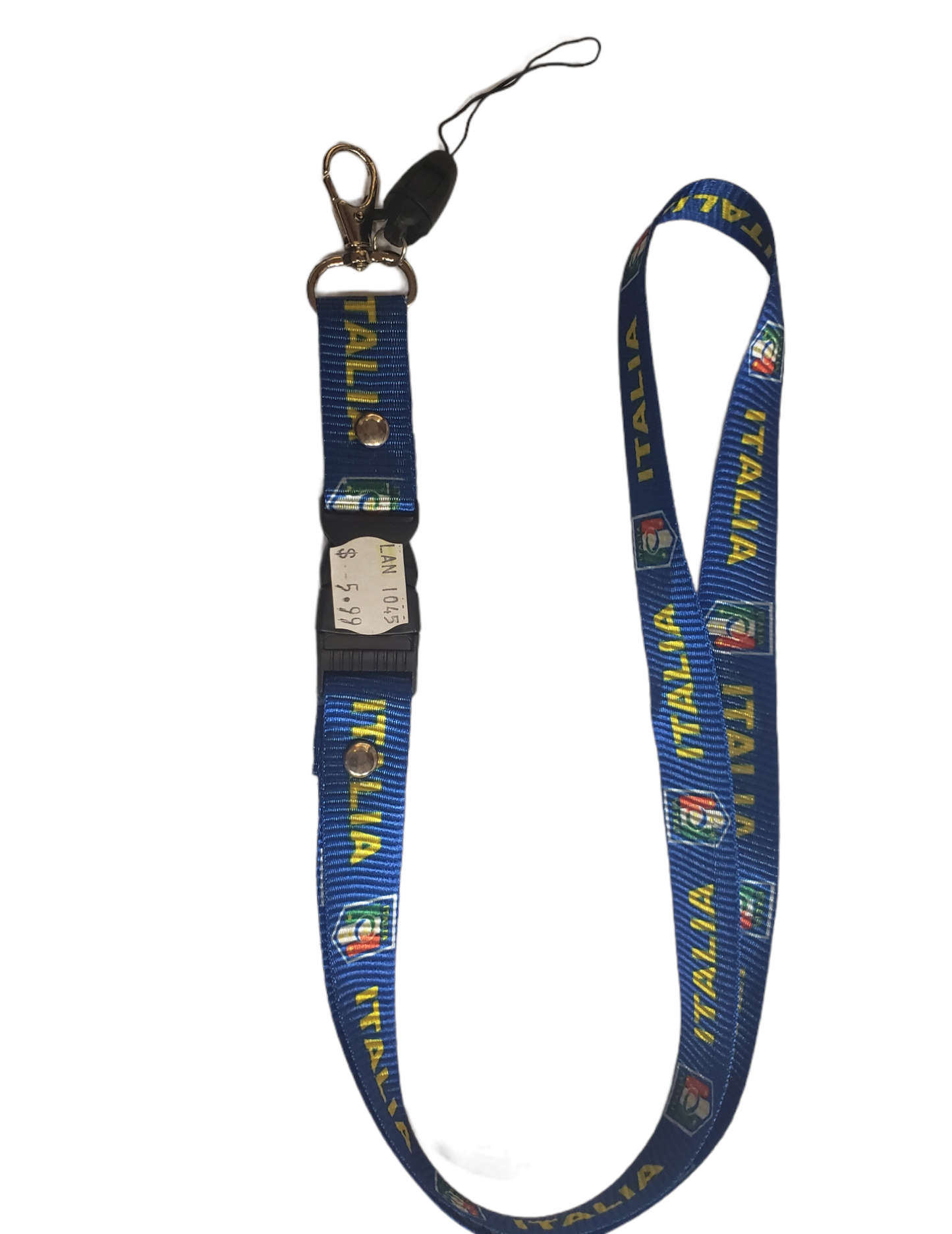 Country Lanyard Italy (Yellow Writing)