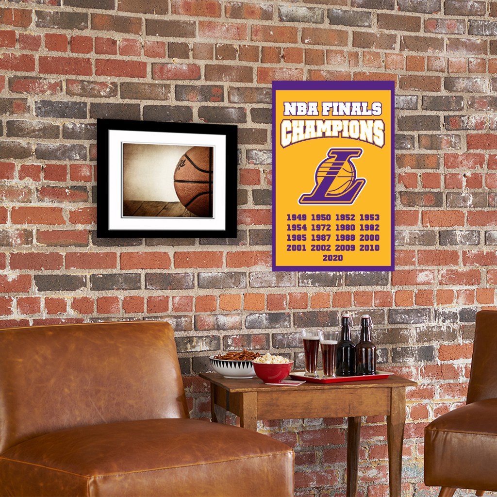 NBA Champions Banner Lakers