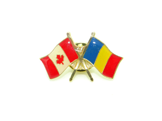 Country Lapel Pin Friendship Romania