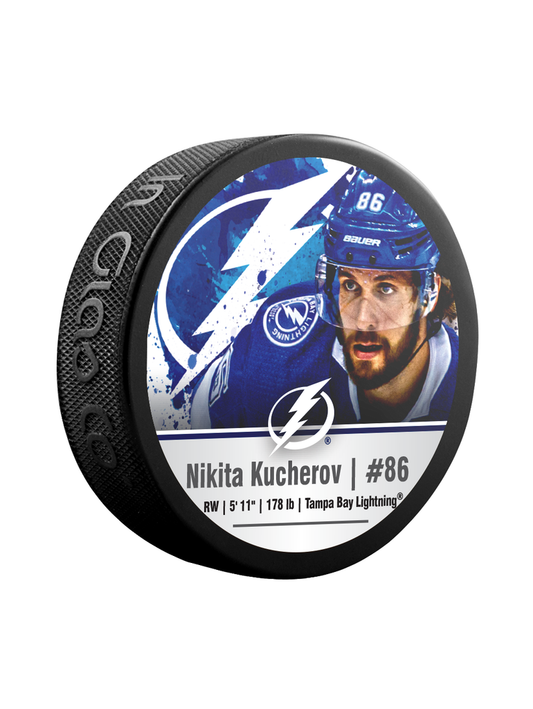NHL Player Puck Nikita Kucherov Lightning