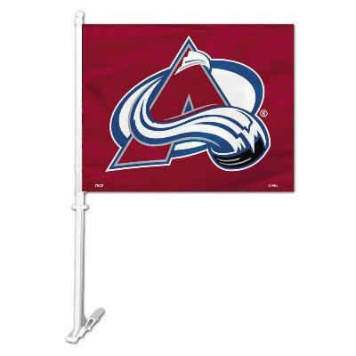 NHL Car Flag 11x15 Logo Avalanche