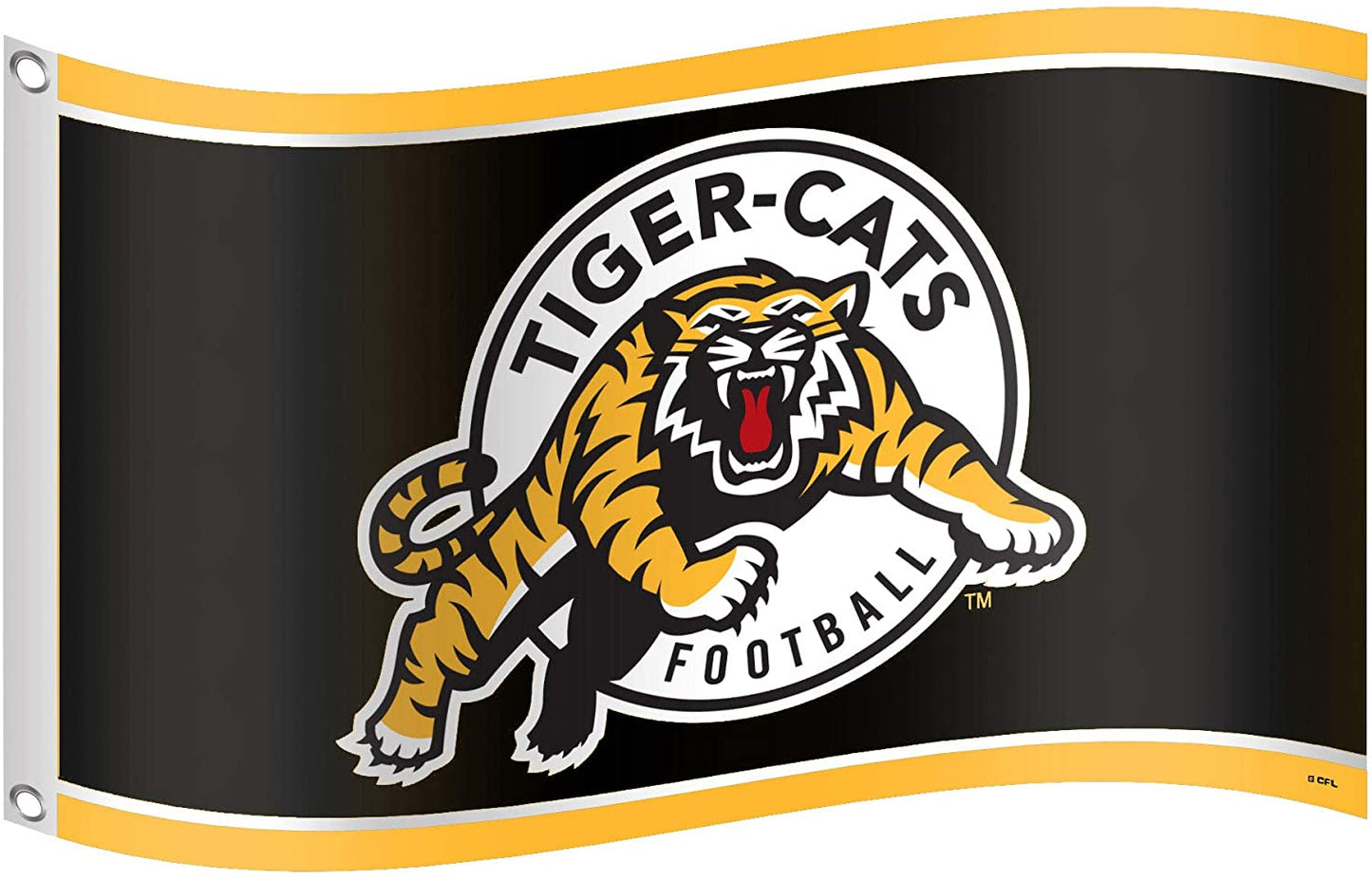 CFL Flag 3x5 Tiger-Cats
