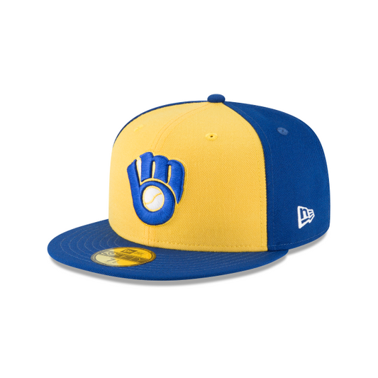 MLB Hat 5950 1978 Cooperstown Wool Brewers (Yellow and Blue)