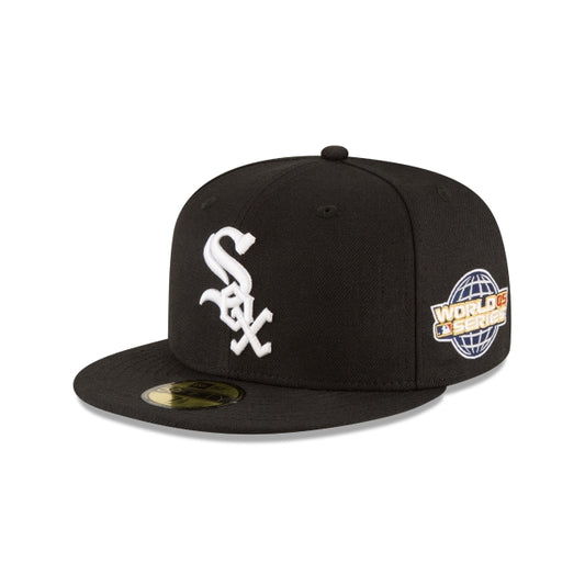 MLB Hat 5950 Cooperstown Wool World Series 2005 White Sox (Black)