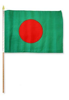 Country Stick Flag 12x18 Bangladesh