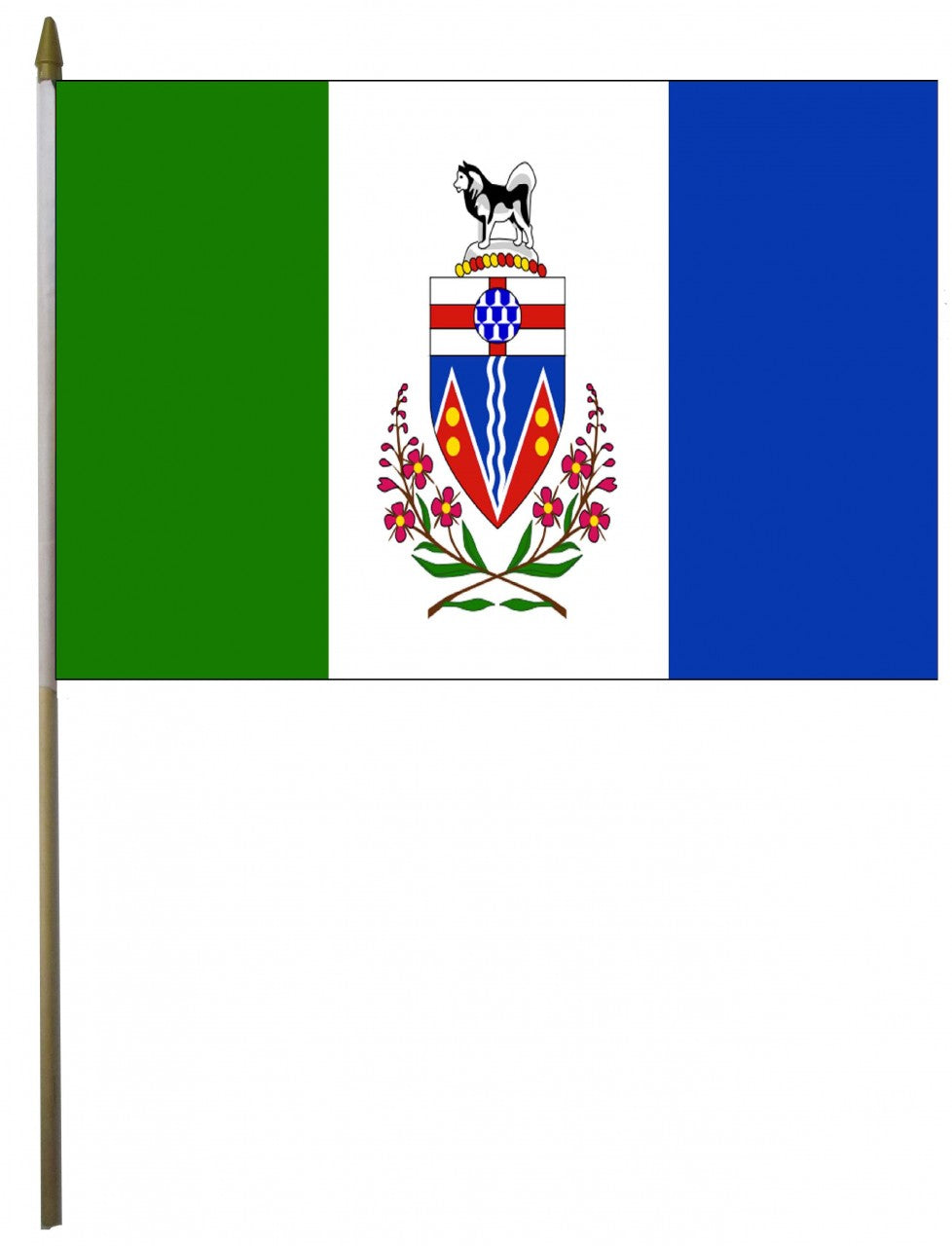 Territorial Mini-Stick Flag Yukon