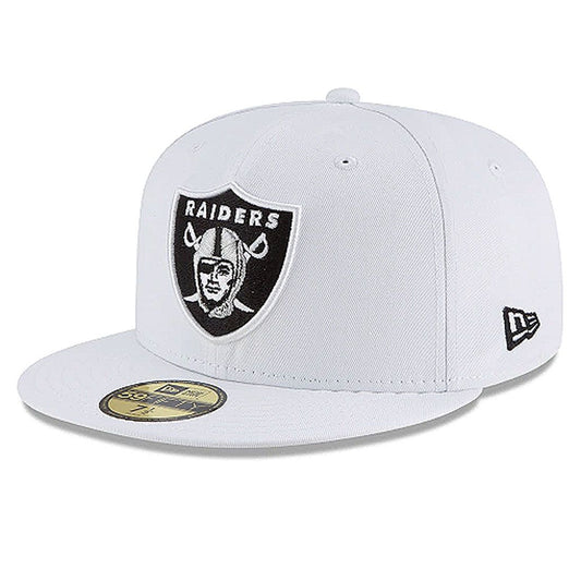 NFL Hat 5950 Basic White Raiders