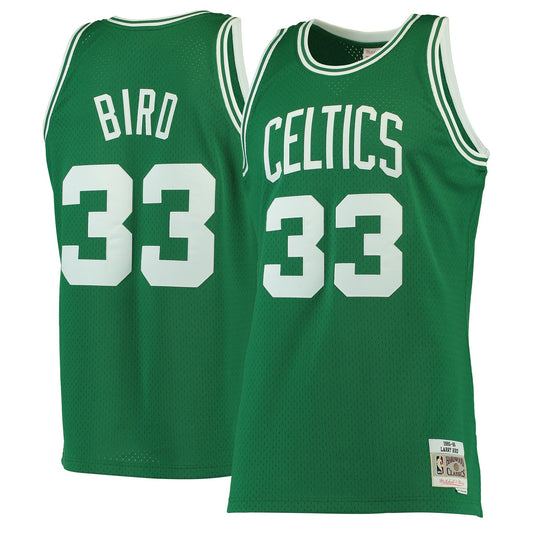NBA Hardwood Classics Player 1985-86 Swingman Jersey Larry Bird Celtics (Kelly Green)