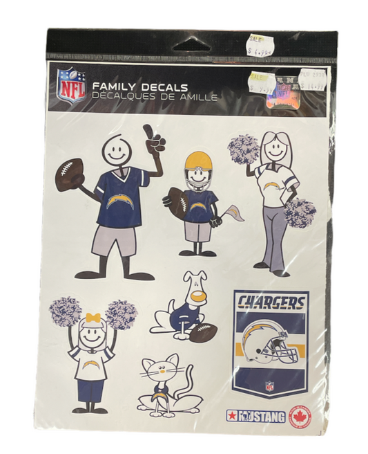 NFL Family Decals Chargers