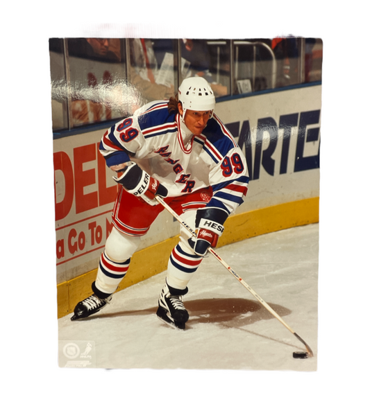 NHL 8x10 Vintage Player Photograph Snipe'n' Selly Wayne Gretzky Rangers