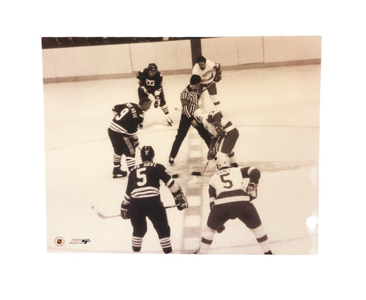 NHL 8x10 Vintage Photograph Mark Howe & Gordie Howe Whalers