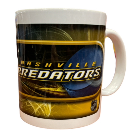 NHL Coffee Mug Subl. 11 Oz C-Handle White Predators