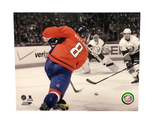 NHL 8x10 Player Photograph Blackout Alex Ovechkin Capitals