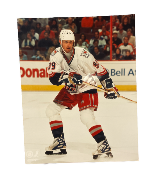 NHL 8x10 Vintage Player Photograph Rush Wayne Gretzky Rangers