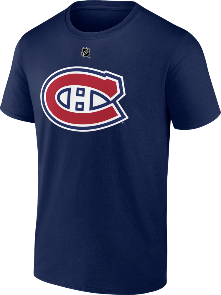 NHL Player T-Shirt Authentic Stack Juraj Slafkovský Canadiens (Navy Blue)