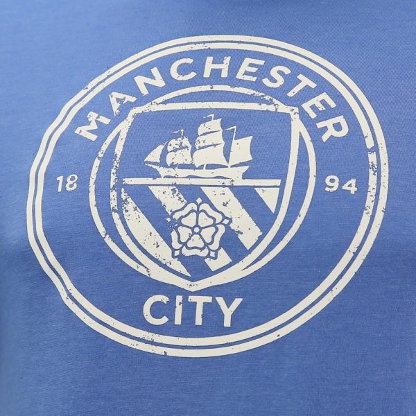 EPL T-Shirt Vintage Distressed Logo Manchester City FC