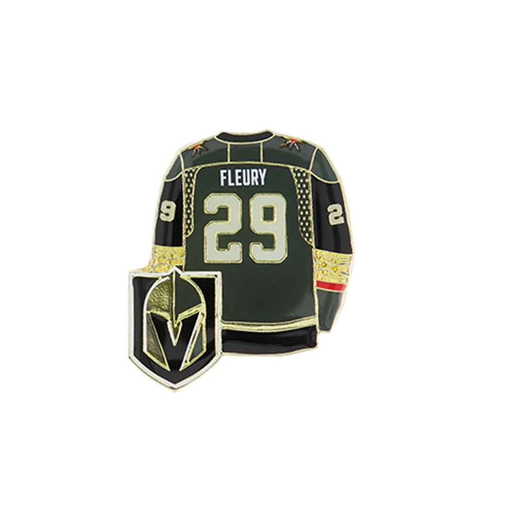 NHL Player Lapel Pin Jersey Home Marc-Andre Fleury Golden Knights