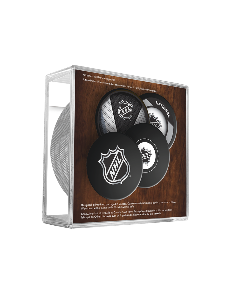 NHL Puck Coasters Maple Leafs
