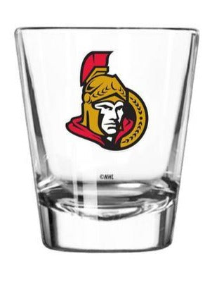 NHL Shot Glass 2oz Senators (2007/08-2019/20 Logo)