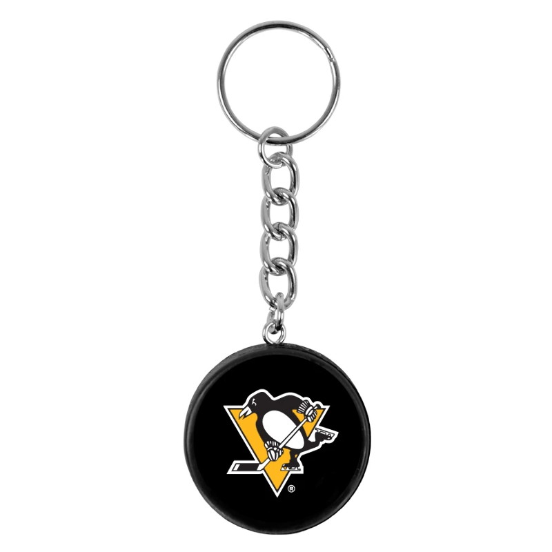 NHL Keychain Puck Penguins