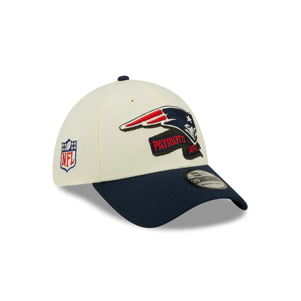 NFL Hat 3930 Sideline 2022 Cream Patriots