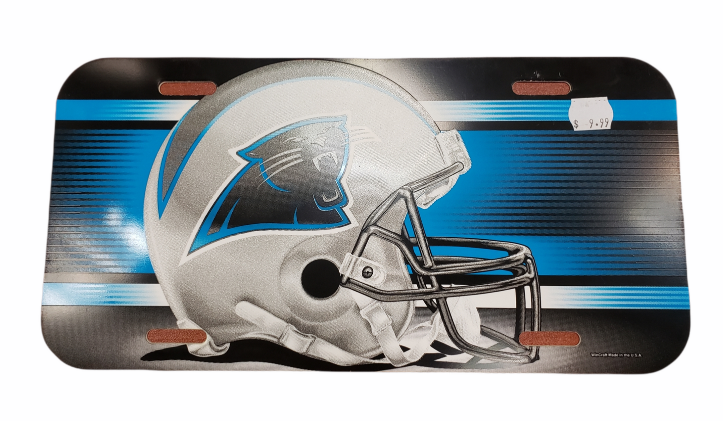 NFL License Plate Plastic Panthers