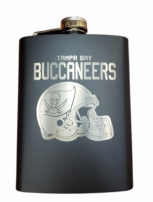 NFL Flask Laser Etched Buccaneers