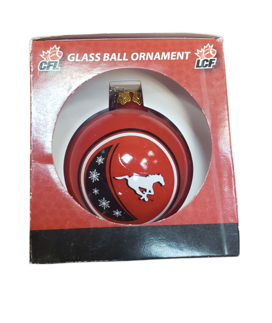 CFL Ornament Glass Ball Stampeders