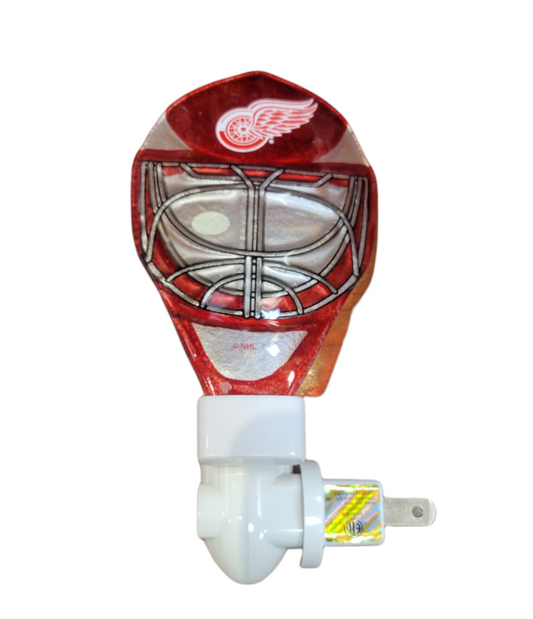 NHL Glass Nightlight Mask Red Wings