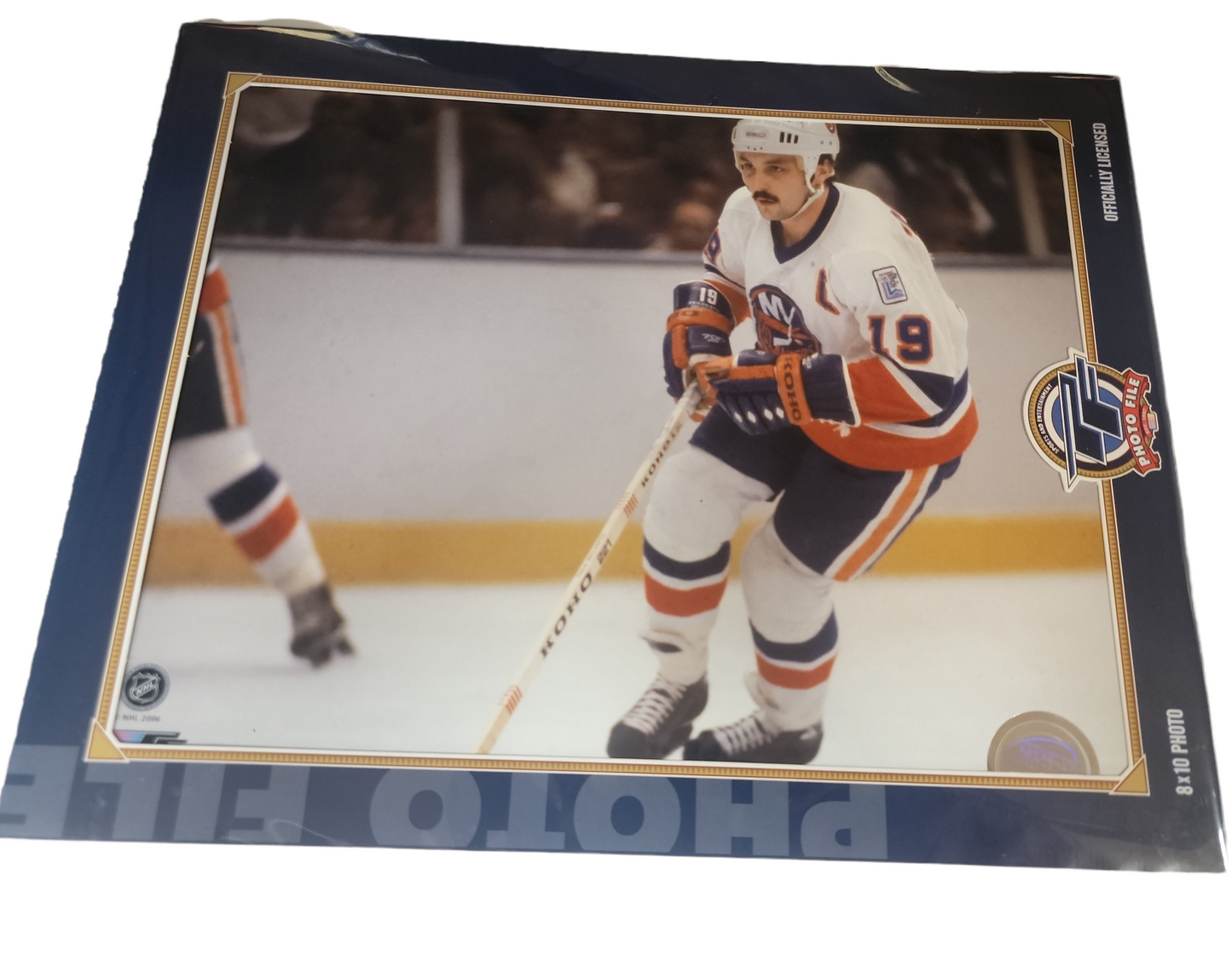 NHL 8x10 Vintage Player Photograph On Ice Bryan Trottier Islanders