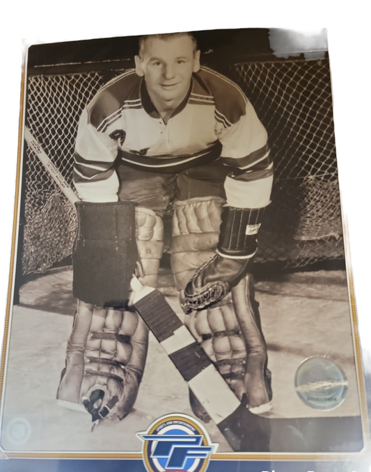 NHL 8x10 Vintage Player Photograph Johnny Bower Rangers