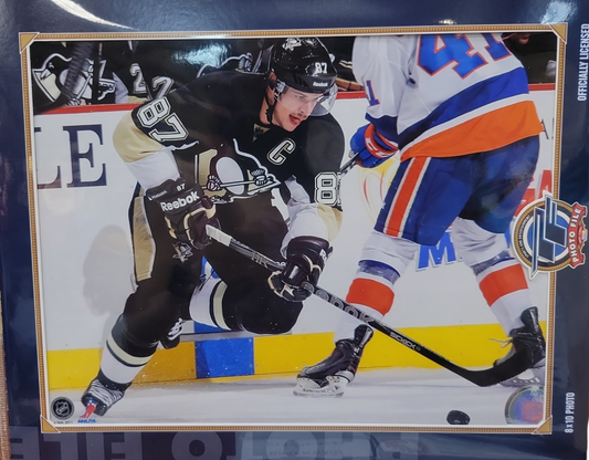 NHL 8x10 Player Photograph On Ice Sidney Crosby Penguins