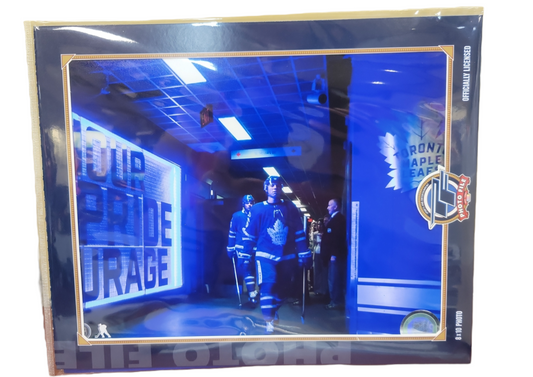 NHL 8x10 Player Photograph Honor, Pride & Courage Mitch Marner/Auston Matthews Maple Leafs