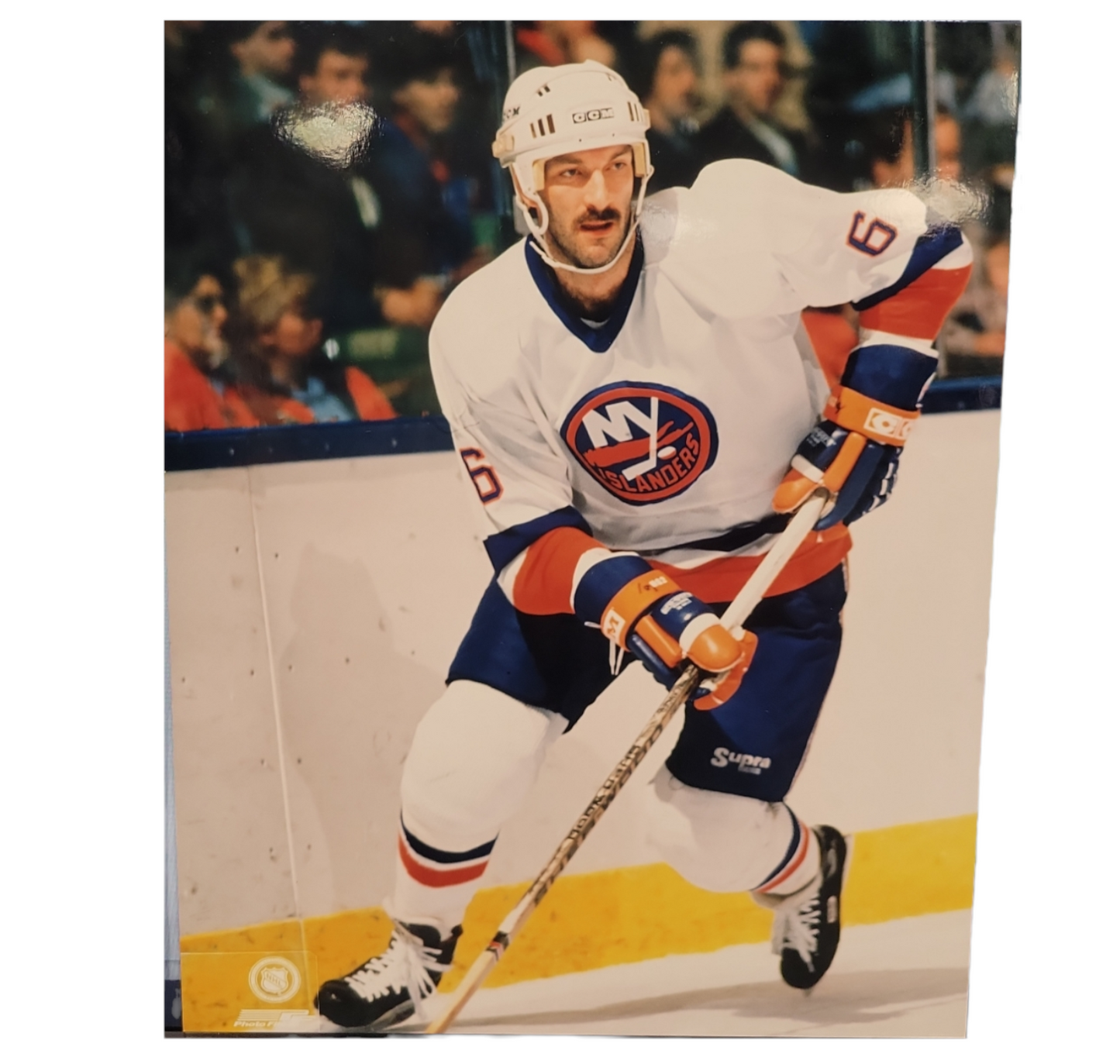 NHL 8X10 Vintage Player Photograph Ken Morrow Islanders