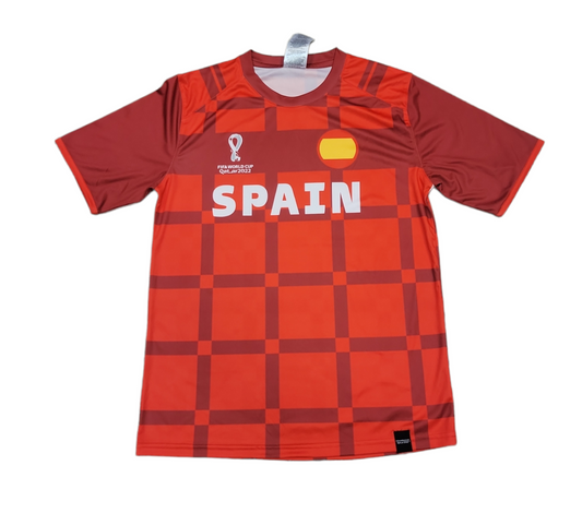Spain National Football Team Classic Jersey Sublimated FIFA 2022 Team Spain