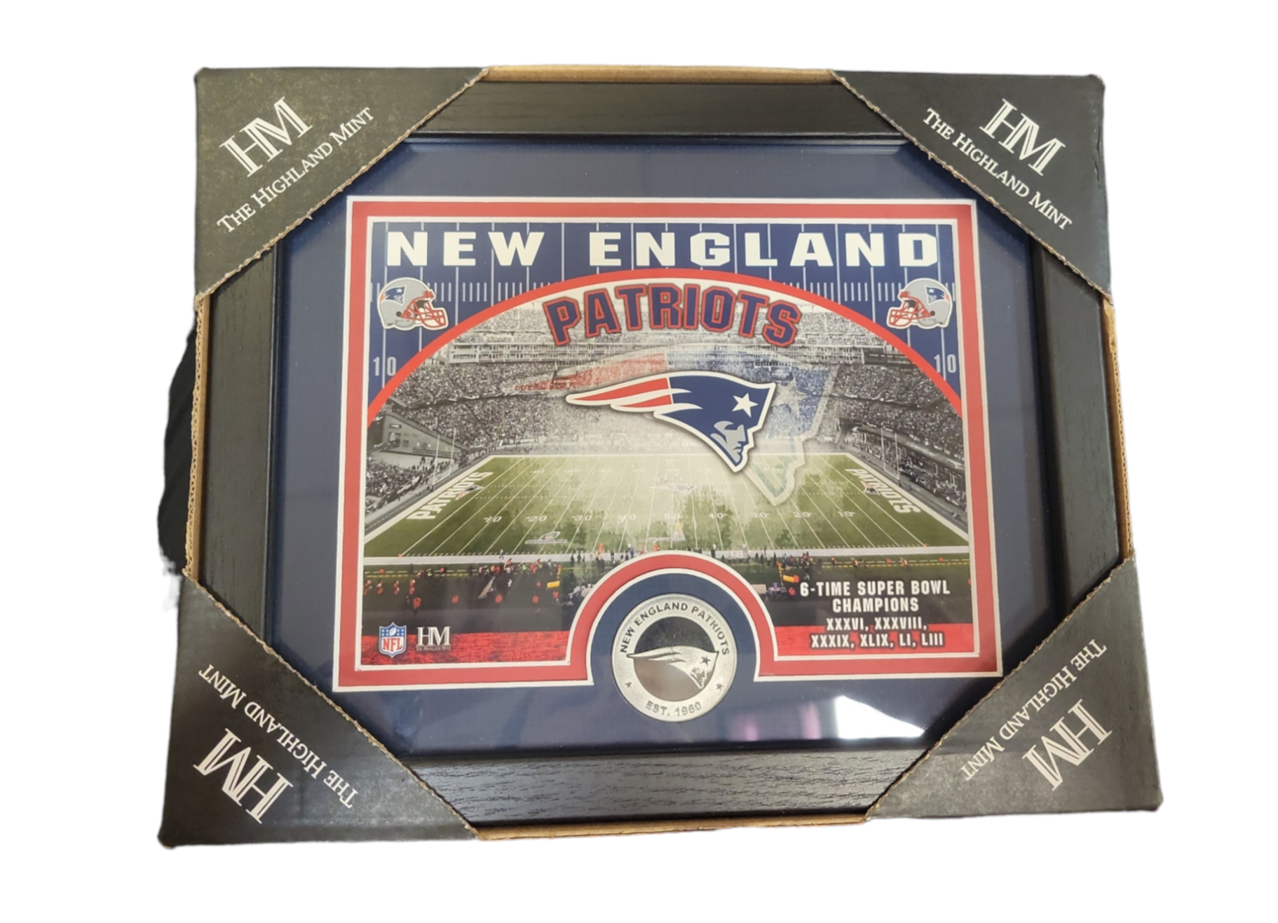 Highland Mint New England Patriots 6-Time Super Bowl