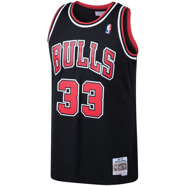 NBA Hardwood Classics Player 1997-98 Swingman Jersey Scottie Pippen Bulls (Black)