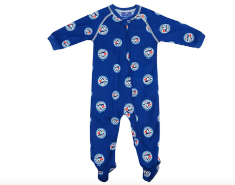 MLB Infant Onesie Raglan Zip Up Blue Jays